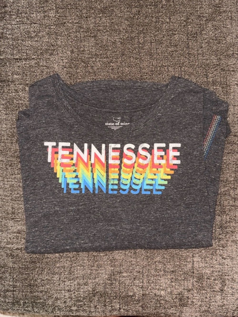 State of Mine Tennessee Graphic Tee Women's Long Sleeve Gray